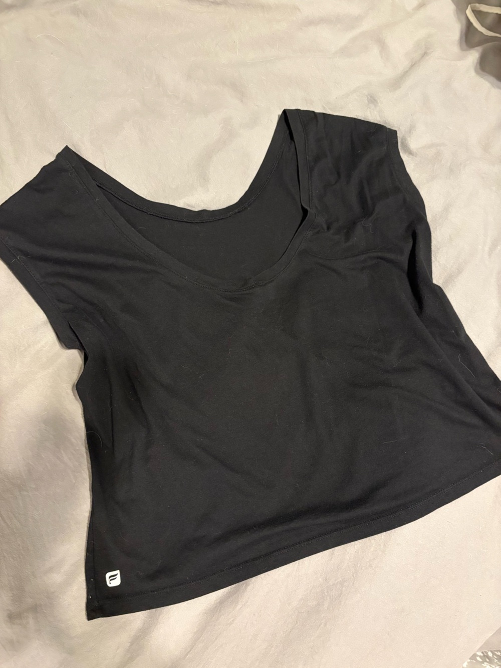 Women’s Black Backless Short Sleeve Tee